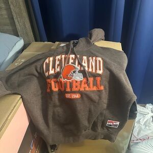NFL Brown Hoodie with Orange and White Accents